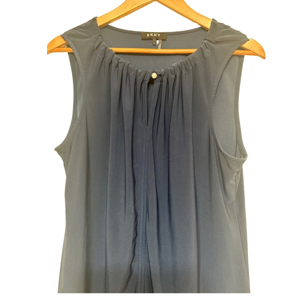 DKNY Women's Charcoal Sleeveless Blouse